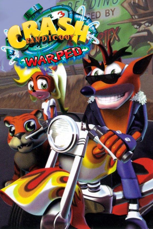 Crash Bandicoot: Warped cover art